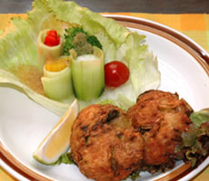 高菜漬とれんこんのオランダ揚げ