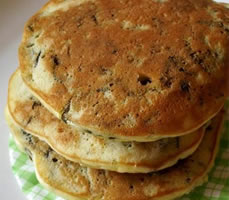 高菜漬の豆乳パンケーキ